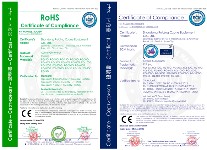 公司获CE认证证书